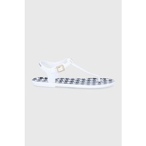 Sandále Armani Exchange dámske, biela farba vyobraziť