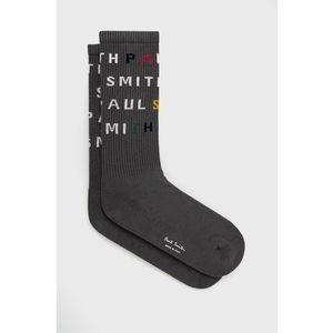 Ponožky PS Paul Smith pánske, šedá farba vyobraziť