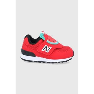 Detské topánky New Balance IV574FRR červená farba vyobraziť