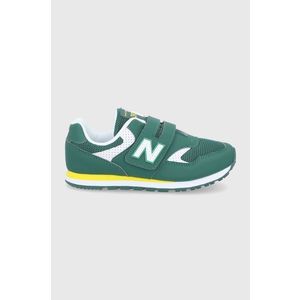 Detské topánky New Balance YV393BGR zelená farba vyobraziť