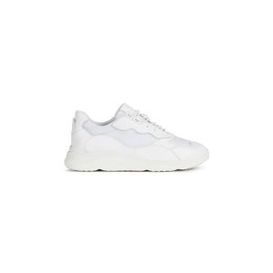 Topánky Geox biela farba, na plochom podpätku vyobraziť