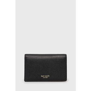 Kožená peňaženka Kate Spade dámska, čierna farba vyobraziť