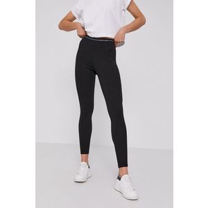 Legíny Calvin Klein Jeans dámske, čierna farba, jednofarebné vyobraziť
