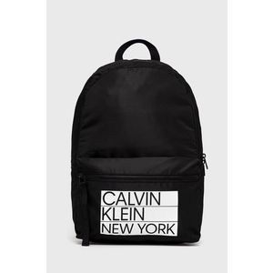 Ruksak Calvin Klein pánsky, čierna farba, veľký, s potlačou vyobraziť