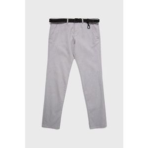 Nohavice Tom Tailor pánske, šedá farba, strih chinos vyobraziť