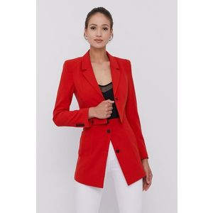 Sako Karl Lagerfeld červená farba, jednoradové, jednofarebné vyobraziť