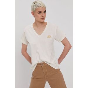 Tričko Rip Curl dámske, krémová farba vyobraziť