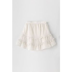 Dievčenská sukňa GAP biela farba, midi, áčkový strih vyobraziť