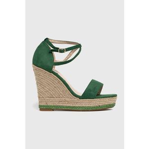Sandále Answear Lab Colour Cherie zelená farba vyobraziť