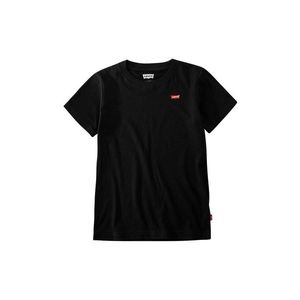 Detské tričko Levi's čierna farba, jednofarebné vyobraziť