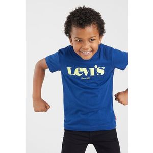 Detské tričko Levi's tmavomodrá farba, s potlačou vyobraziť
