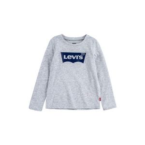 Detské tričko s dlhým rukávom Levi's šedá farba vyobraziť