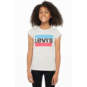 Detské tričko Levi's šedá farba vyobraziť