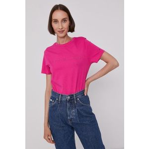 Tričko Tommy Hilfiger dámske, ružová farba vyobraziť