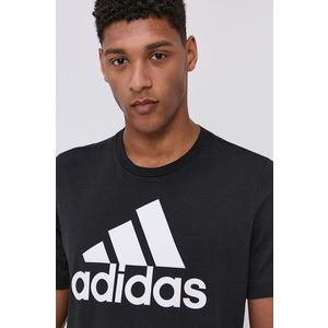 Tričko adidas GK9120 pánske, čierna farba, s potlačou vyobraziť