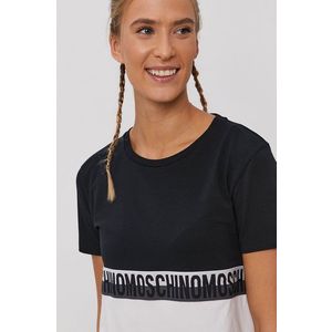 Tričko Moschino Underwear dámske, čierna farba vyobraziť