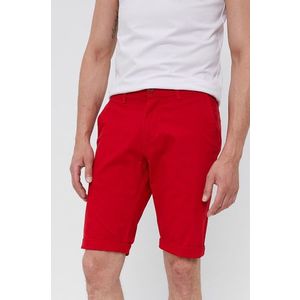 Šortky Cross Jeans pánske, červená farba vyobraziť