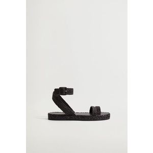Sandále Mango ARENA dámske, čierna farba vyobraziť