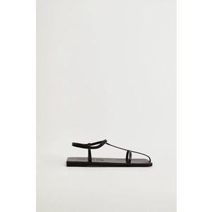 Kožené sandále Mango CENTRO dámske, čierna farba vyobraziť
