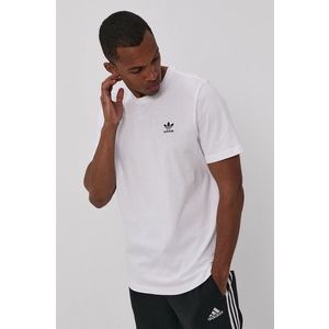 Tričko adidas Originals GN3415 pánske, biela farba, jednofarebné vyobraziť