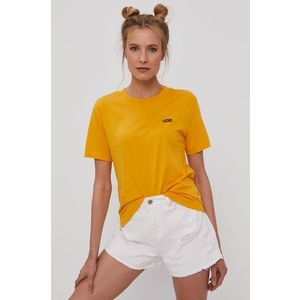 Tričko Vans dámske, žltá farba vyobraziť