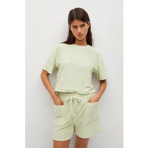 Tričko Mango BELITO dámske, zelená farba vyobraziť