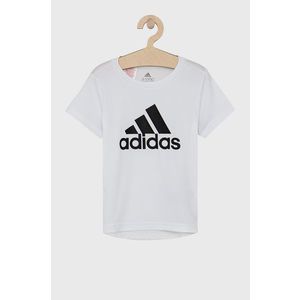 Detské tričko adidas GN1479 biela farba, s potlačou vyobraziť