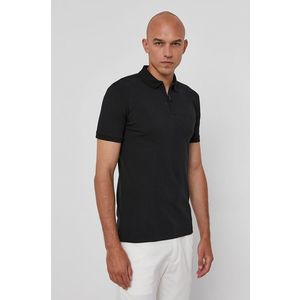 Polo tričko Polo Ralph Lauren pánske, čierna farba, jednofarebné vyobraziť