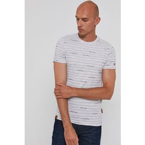 Tričko Pepe Jeans Kif pánske, šedá farba, vzorované vyobraziť