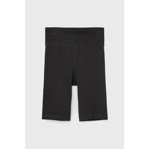 Detské krátke nohavice GAP čierna farba, jednofarebné vyobraziť