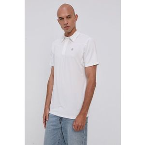Polo tričko Wrangler pánske, biela farba, jednofarebné vyobraziť
