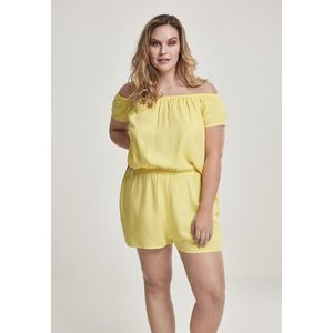 Urban Classics Ladies Off Shoulder Short Jumpsuit brightyellow - L vyobraziť