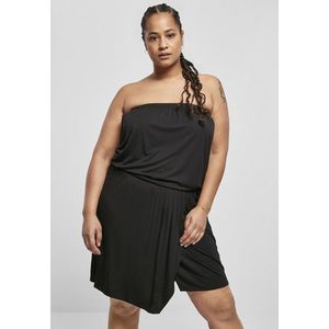 Urban Classics Ladies Viscose Short Bandeau Dress black - S vyobraziť