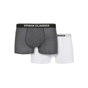 Urban Classics Organic Boxer Shorts 2-Pack mini stripe aop+white - M vyobraziť