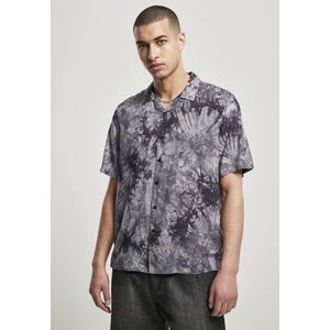 Urban Classics Tye Dye Viscose Resort Shirt dark - S vyobraziť