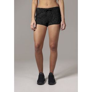 Dámske kraťasy Urban Classics Ladies Space Dye Hotpants blk/wht/blk Veľkosť: XL, Pohlavie: dámske vyobraziť