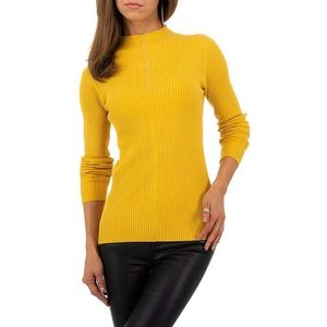 Dámsky žltý pulóver whoo Fashion vyobraziť