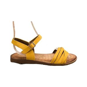 žlté sandálky s pásky vyobraziť