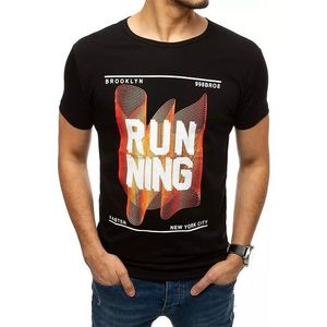 čierne pánske tričko running vyobraziť