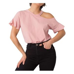 Ružové dámske tričko s prestrihom vyobraziť