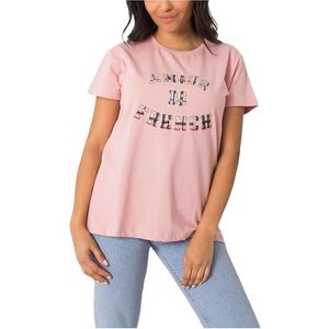 Ružové dámske tričko s nápisom vyobraziť