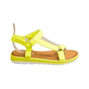 žlté módne sandálky na suchý zips vyobraziť