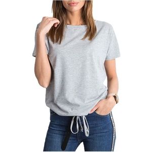 sivé dámske tričko s krátkymi rukávmi vyobraziť