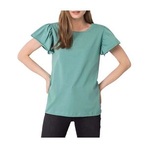 Zelené dámske tričko s krátkymi rukávmi vyobraziť