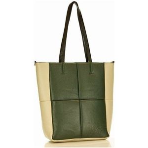 Marco Mazzini béžovo-zelená shopper bag vyobraziť