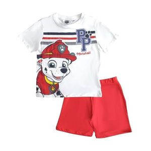 Paw patrol marshall červeno-biele chlapčenské pyžamo vyobraziť