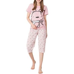 Svetloružové dámske pyžamo s potlačou vyobraziť