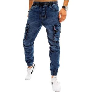 Modré džínsy s vreckami vyobraziť