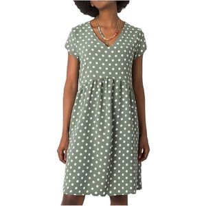 Zelené dámske šaty s bodkami vyobraziť