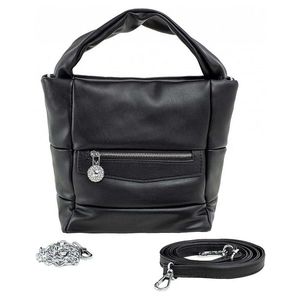 čierna dámska kabelka s rukoväťou vyobraziť